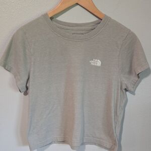 The North Face Women's Gray T-Shirt In Size Large